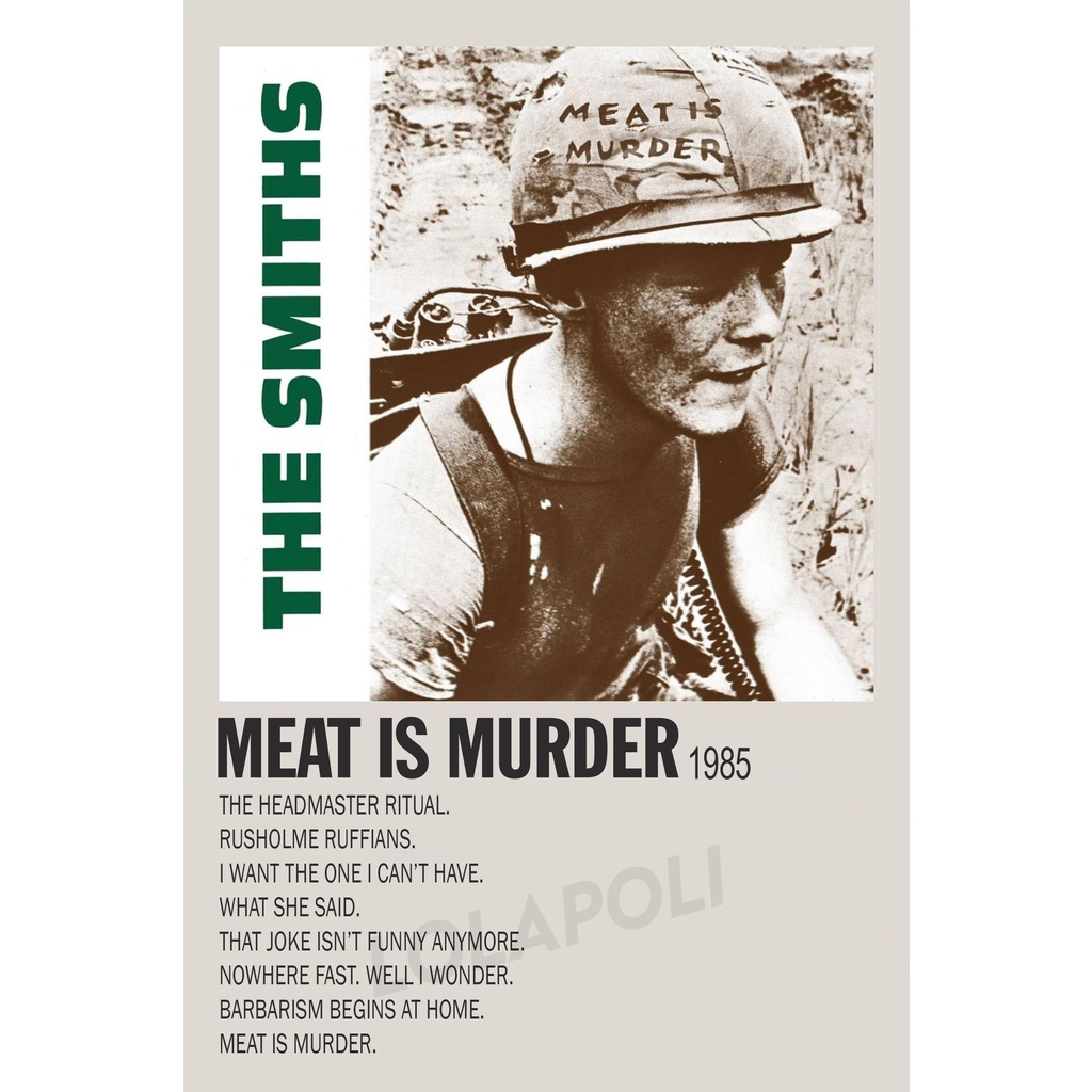 Poster Cover Album Meat Is Murder - The Smiths