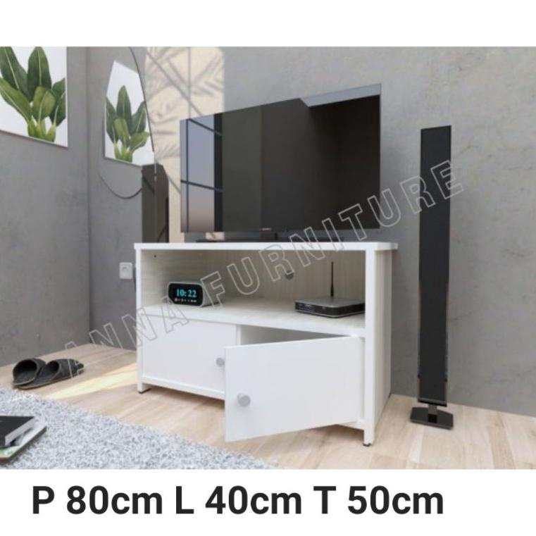 [L-D1]✪→ RAK TV MEJA TV MINIMALIS P 80cm Muat 32inch murah