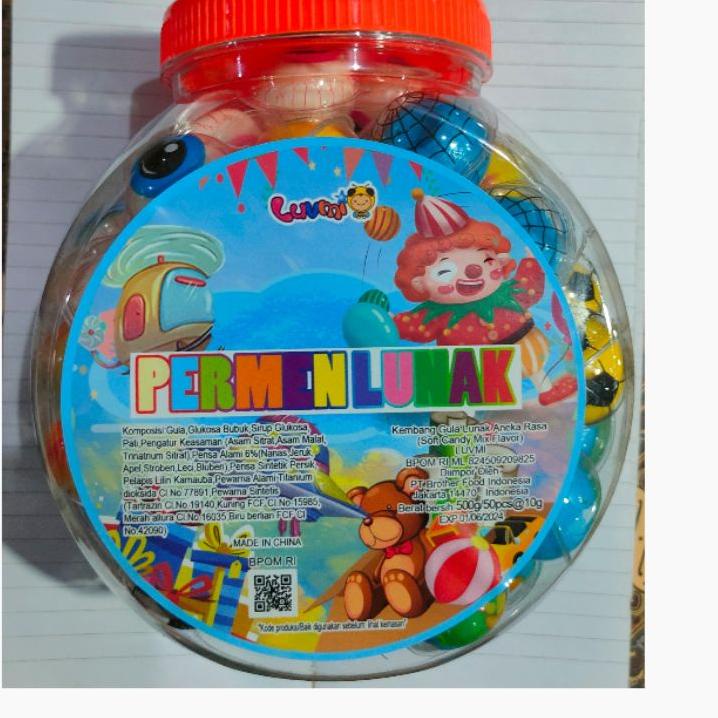 

L9S♞ Permen jely Lunak Per Toples 50pc Terkini