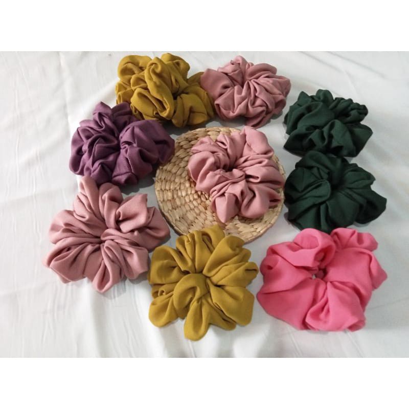 SCRUNCI, CEMOL RAMBUT , IKAT RAMBUT Scrunchie Hijab