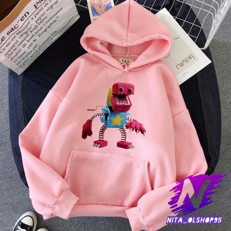 hoodie boxy boo sweater hoodie anak monster poppy playtime boxyboo