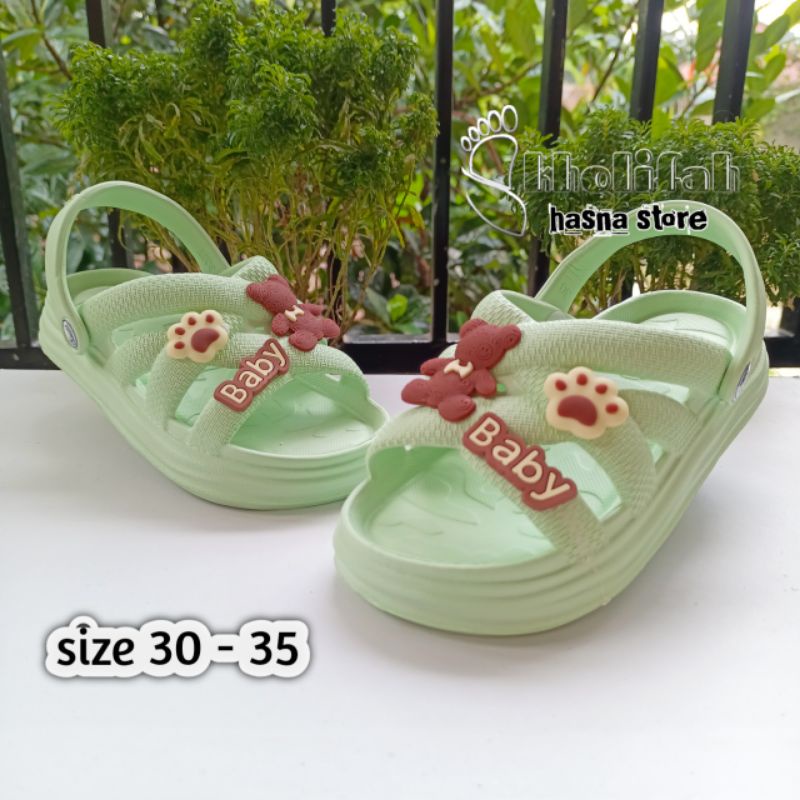 Terbaru Sandal Slop silang Anak tanggung Karakter Series Irsoe