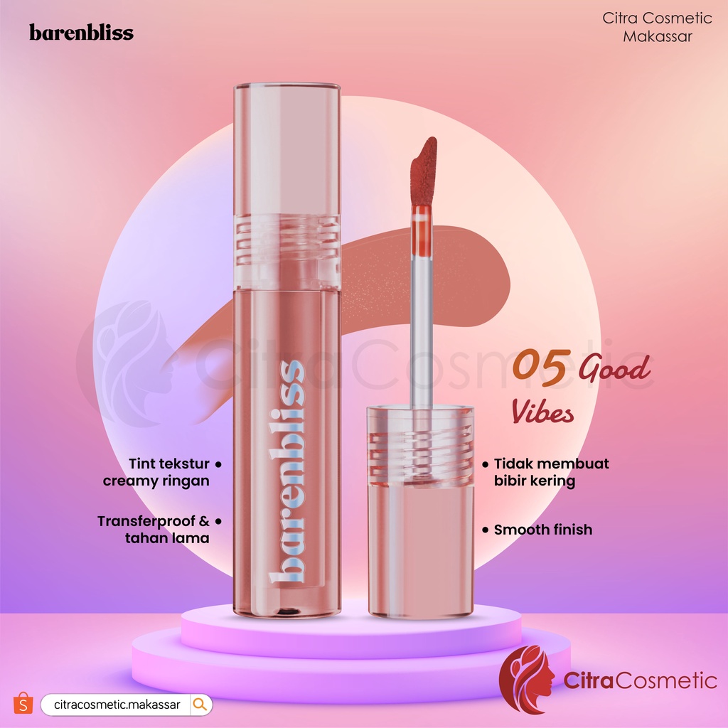 Barenbliss Peach Makes Perfect Lip Tint Korea Lip Gloss Series