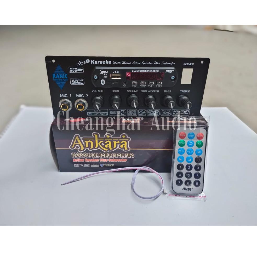 BARU 9721 Kit Power Amplifier Speaker Aktif Stereo Karaoke Plus Bluetooth - MP3 Ankara ヹ