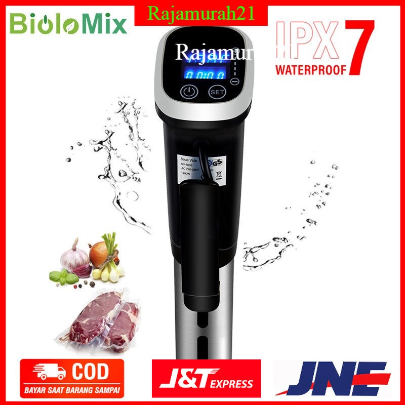 Biolomix Sous Vide Vacuum Slow Food Cooker 1200W - SV-8008 - Black - V9HX04BK