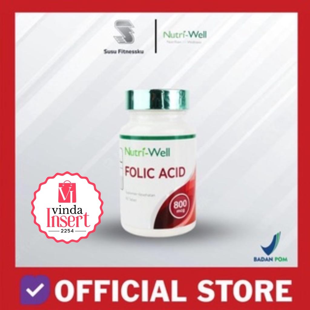 Nutriwell Folic Acid (60 Tablets)800 mcg