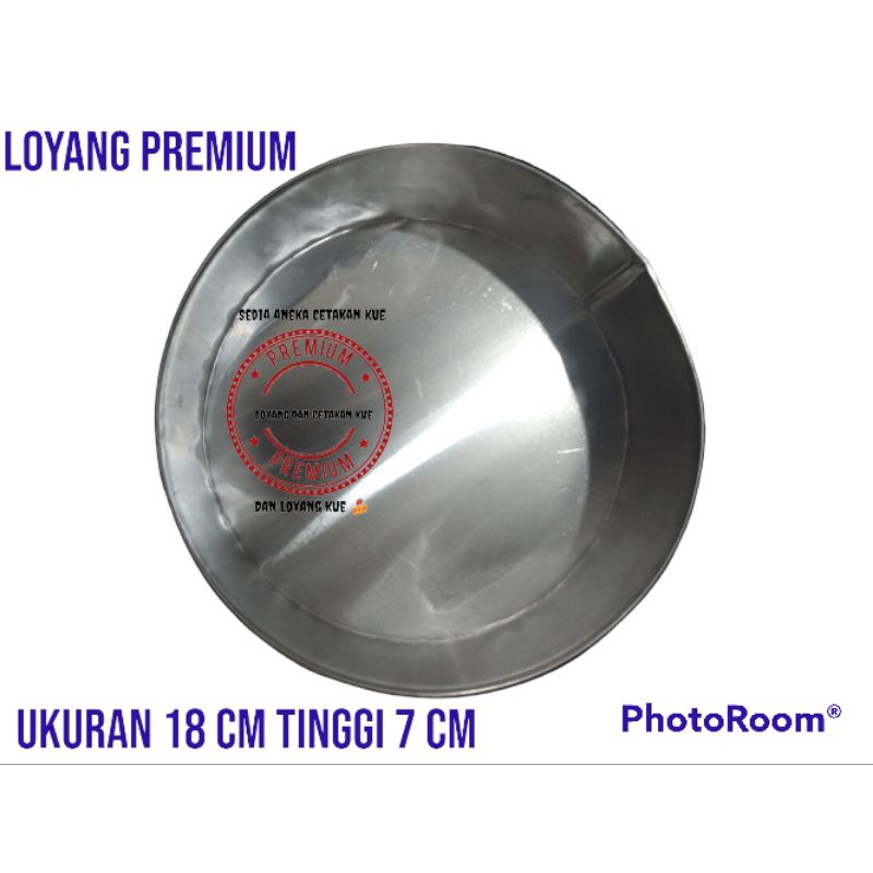 Loyang Bulat Ukuran 18 Cm Tinggi 7 Cm Bahan Almunium