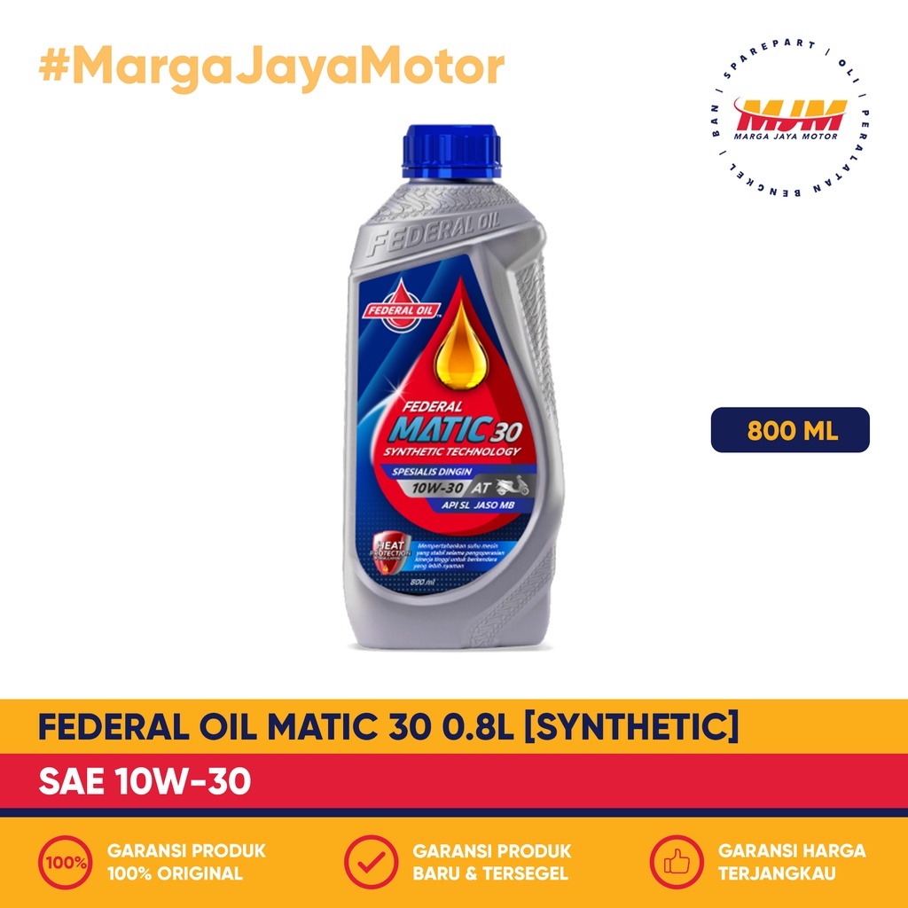 Federal Matic 30 10W/30 800ml Federal Oil 0.8L