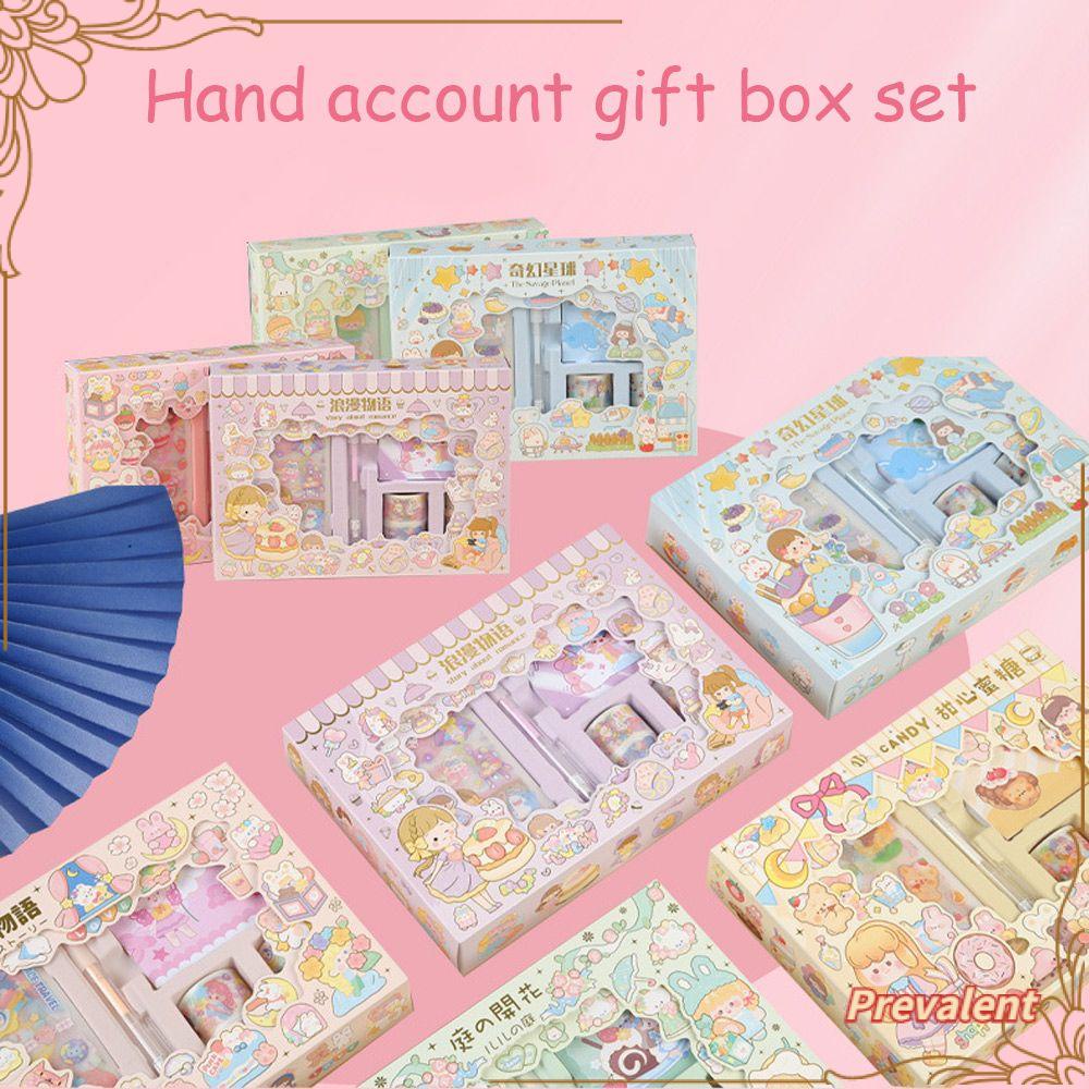 Preva Stiker Hias Gift Set Tangan Akun DIY Bahan Perlengkapan Scrapbook Diary Stiker