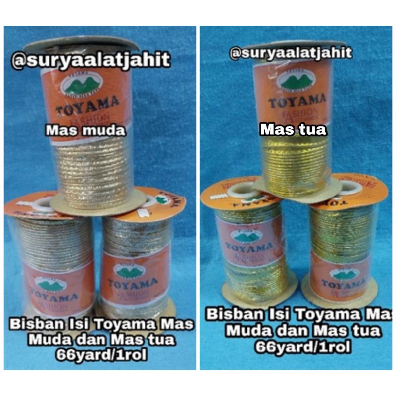 Bisban satin Isi Toyama Mas Perak 1Rol@66yrd rp.97.500/Rol