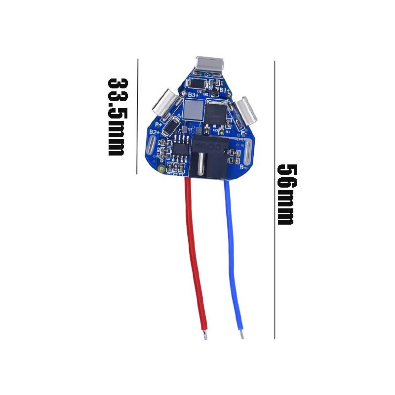 Papan Pelindung Baterai Lithium BMS Untuk Bor Elektrik 3S 12.6V DC Power Tool Module