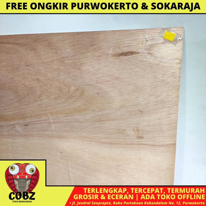 

6 MM X 120 CM X 240 CM / NM TRIPLEK MULTIPLEK PAPAN KAYU 6 MM BIASA