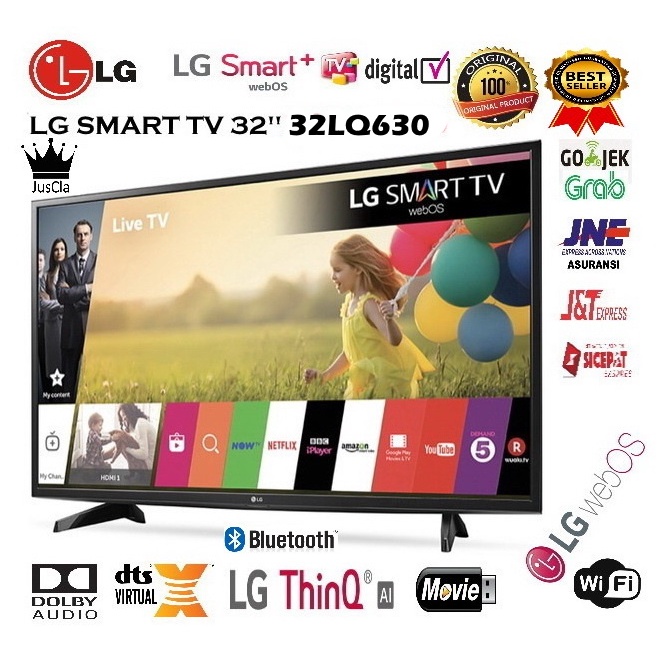 SMART TV LG 32 Inch NEW LG 32LQ630/630BPSA - Web OS - Digital Smart TV Garansi RESMI LG Indonesia (KHUSUS KURIR GOJEK/GRAB/BLUEBIRD)