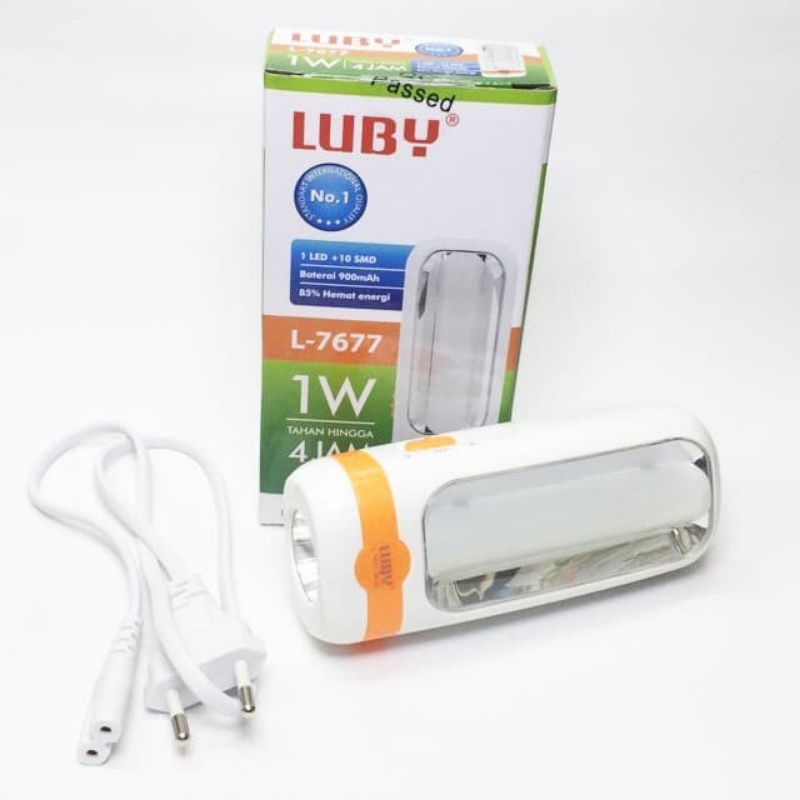 Lampu Emergency + Senter Luby