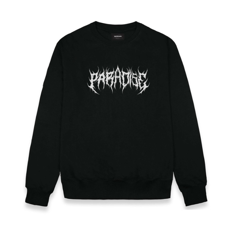 Crewneck Sweater Black Sabbath Motif Metal Simpel Pria Dan Wanita Premium Quality Bahan Tebal Dan Lembut