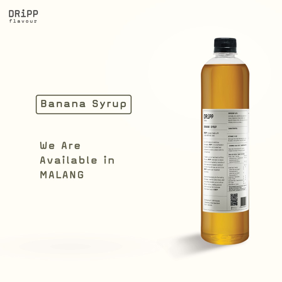 

DRiPP Banana Syrup - Sirup Rasa Banana 760 ml