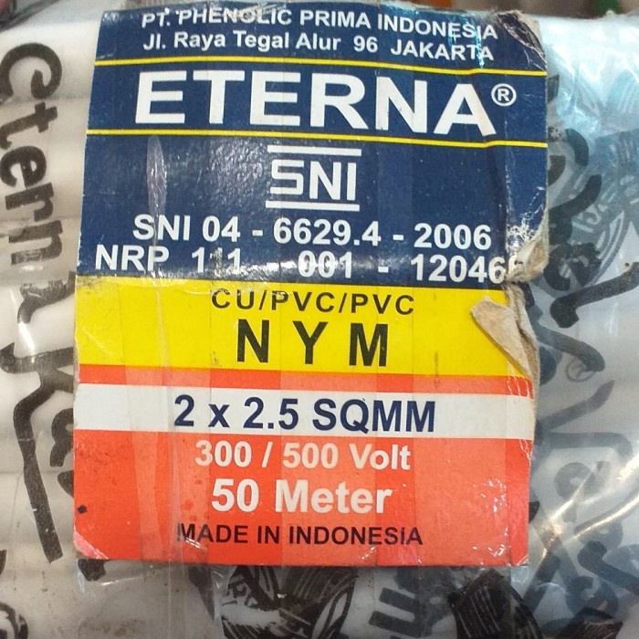 KABEL NYM 2X2.5 ETERNA/NYM 2X2,5 @50METER