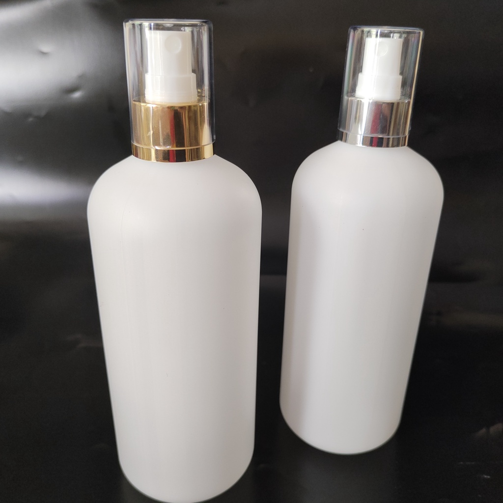 BOTOL 500ML HDPE SPRAY GOLD FULLCAP  / BOTOL HDPE 500ML TUTUP SPRAY GOLD SILVER