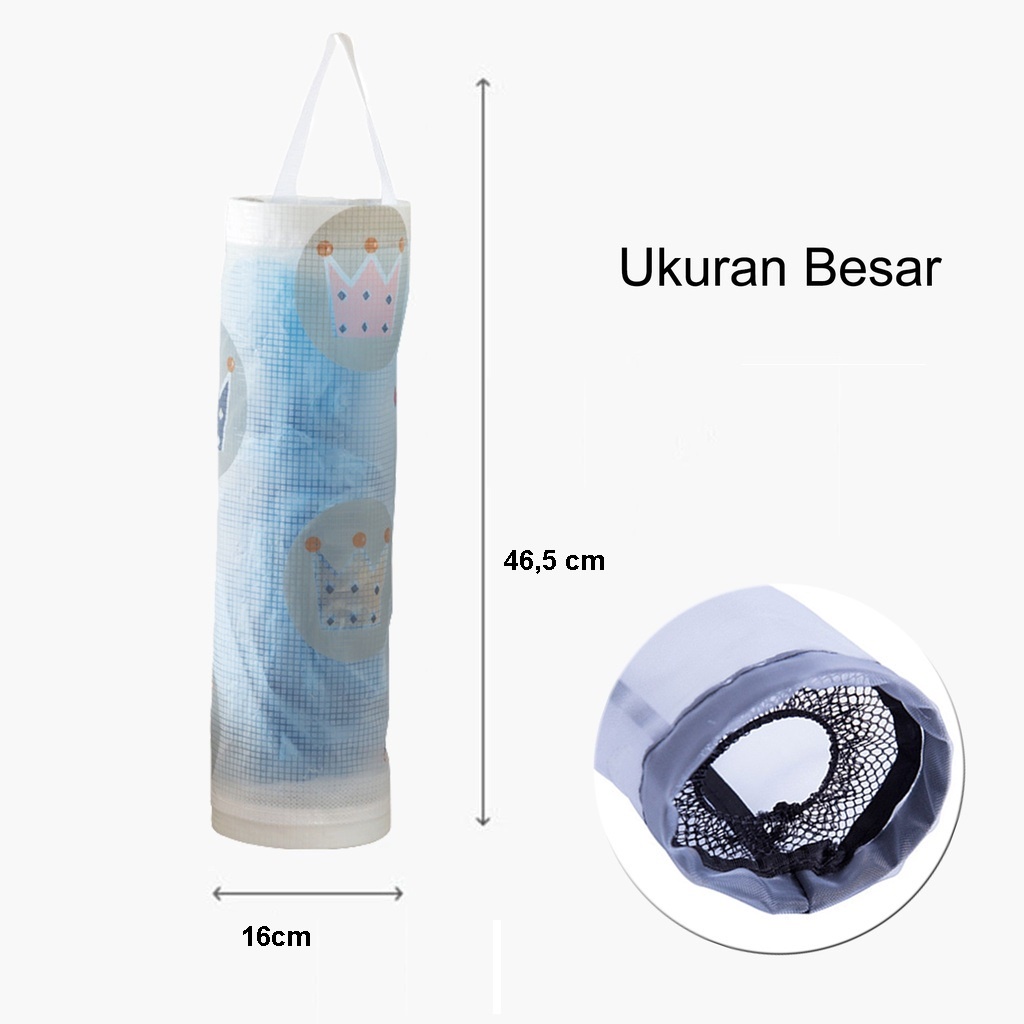 (Serba Serbi)Tempat Penyimpanan Kantong Kresek Plastik / Dispenser Kantong Plastik Sampah Gantung Dinding Kitchen Storage Bag