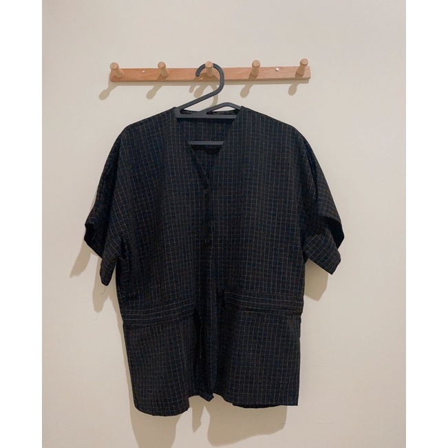 outer hitam (harajuku style) preloved