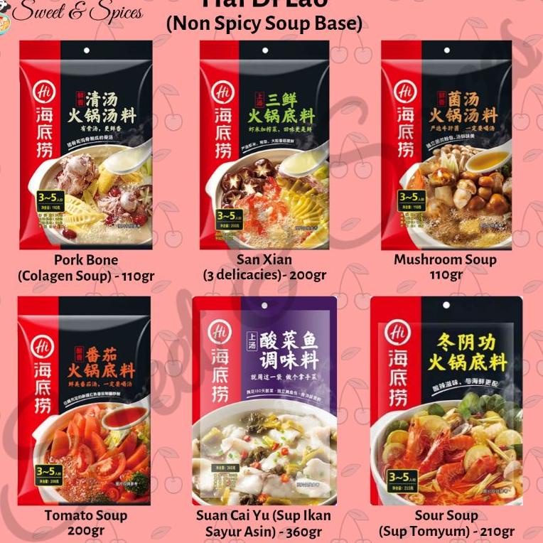 

[PRODUK 8SL] Haidilao Bumbu Shabu Mala Hotpot Sup Hai Di Lao Soup Seasoning 8ED