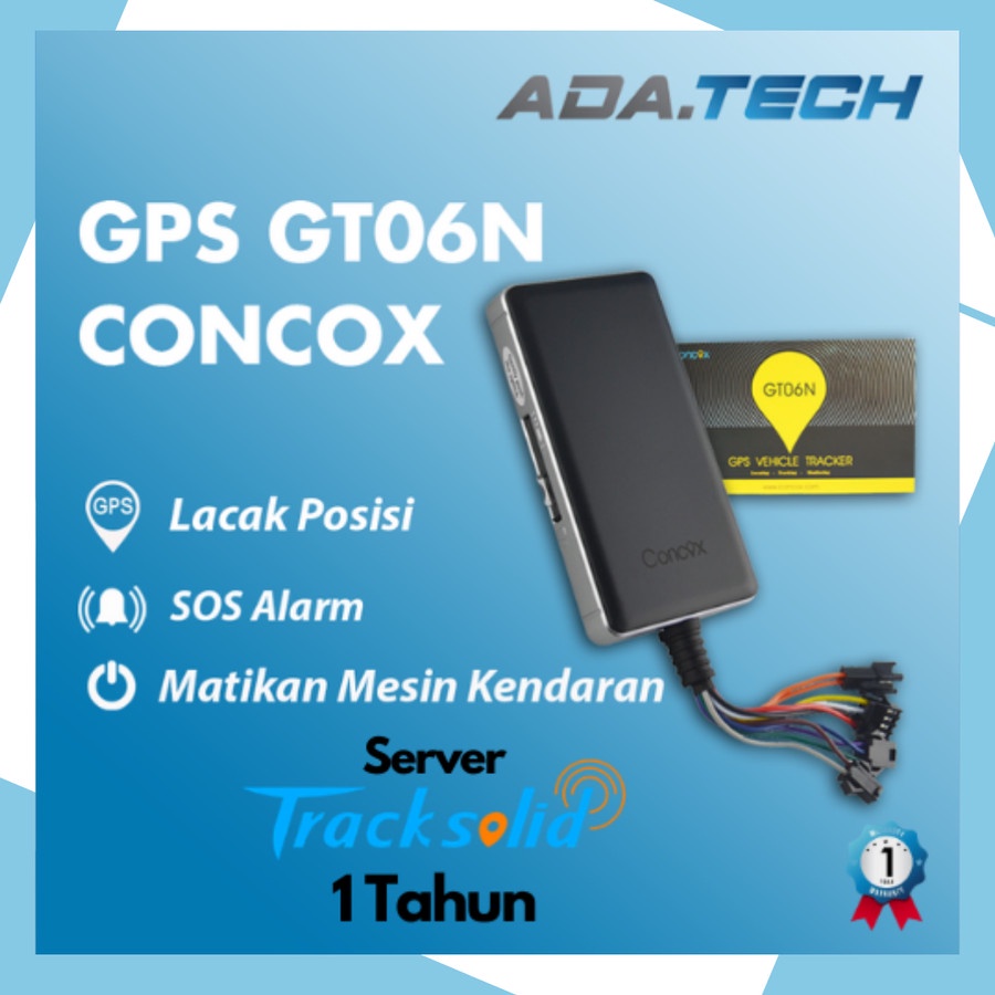 Paket Murah GPS Tracker GT06N Concox + TRACKSOLID 1 Tahun GPS Mobil