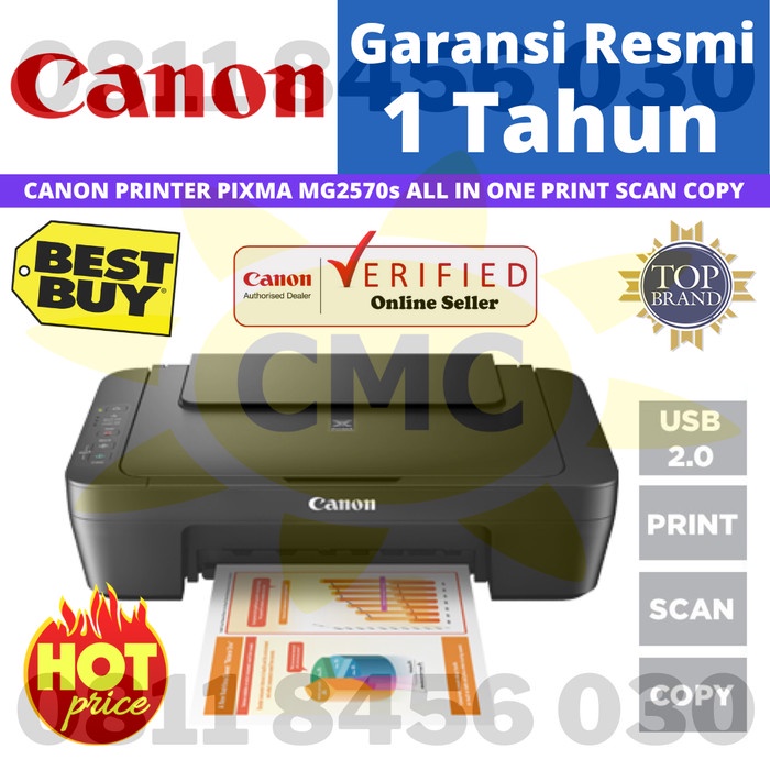 Printer Canon Pixma Mg2570S / Printer All In One Mg 2570 S Resmi