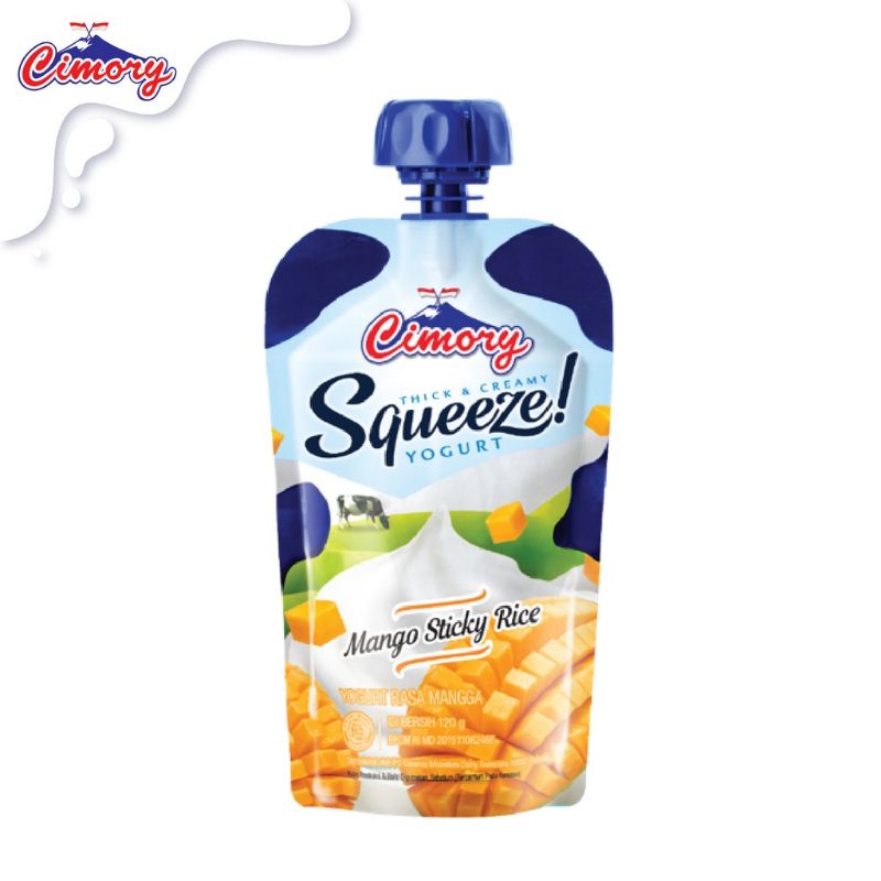 

cimory squeeze yogurt 120gr mango sticky rice