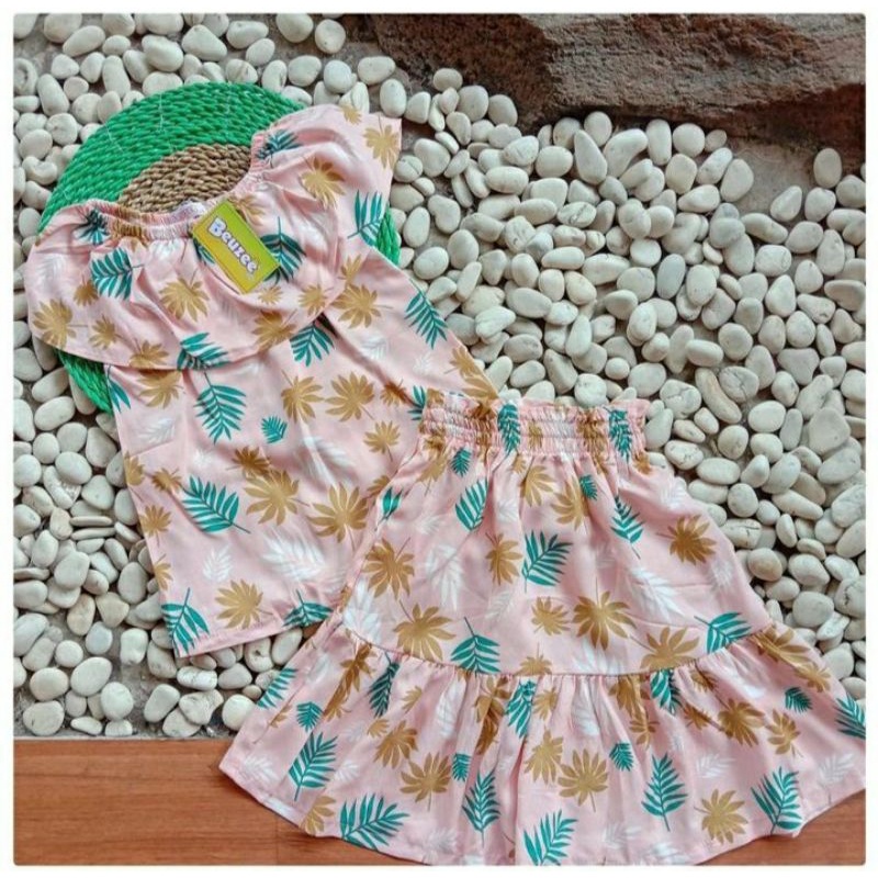 SABRINA SET//SETELAN ANAK PEREMPUAN RAYON