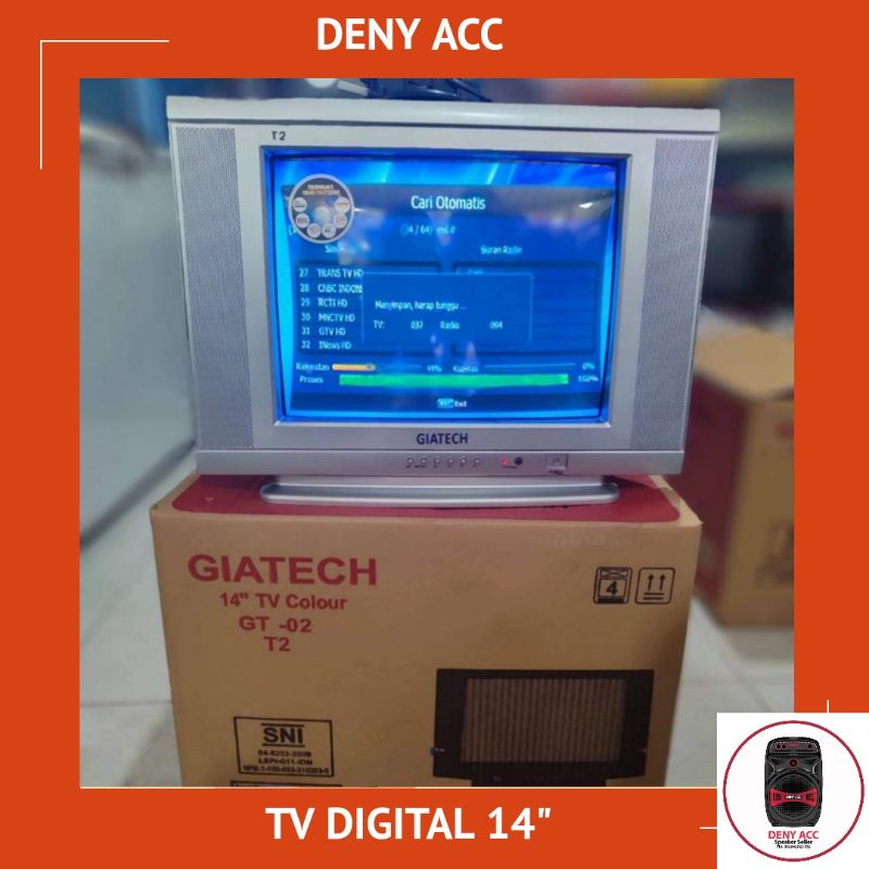 TV TABUNG DIGITAL GIATECH TANPA SET TOP BOX JERNIH