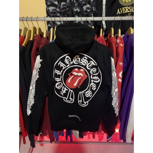 (SOLD OUT) zip Hoodie Chrome heart x rolling stone Second