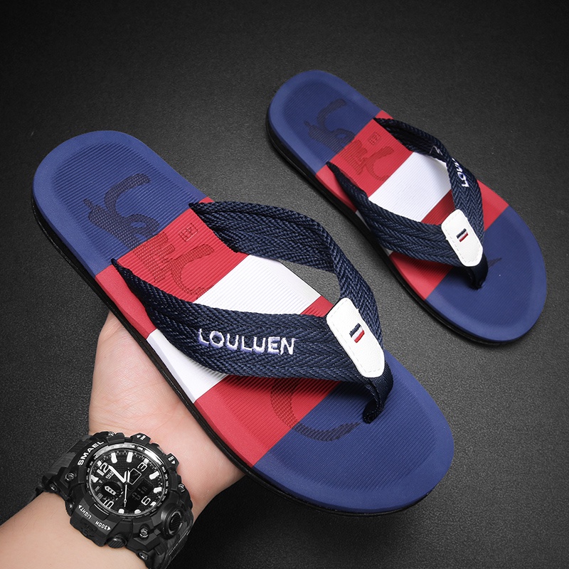 SANDAL JEPIT PRIA NON-SLIP TALI WEBING LULEN | SENDAL RUMAH FASHION CASUAL UNIK