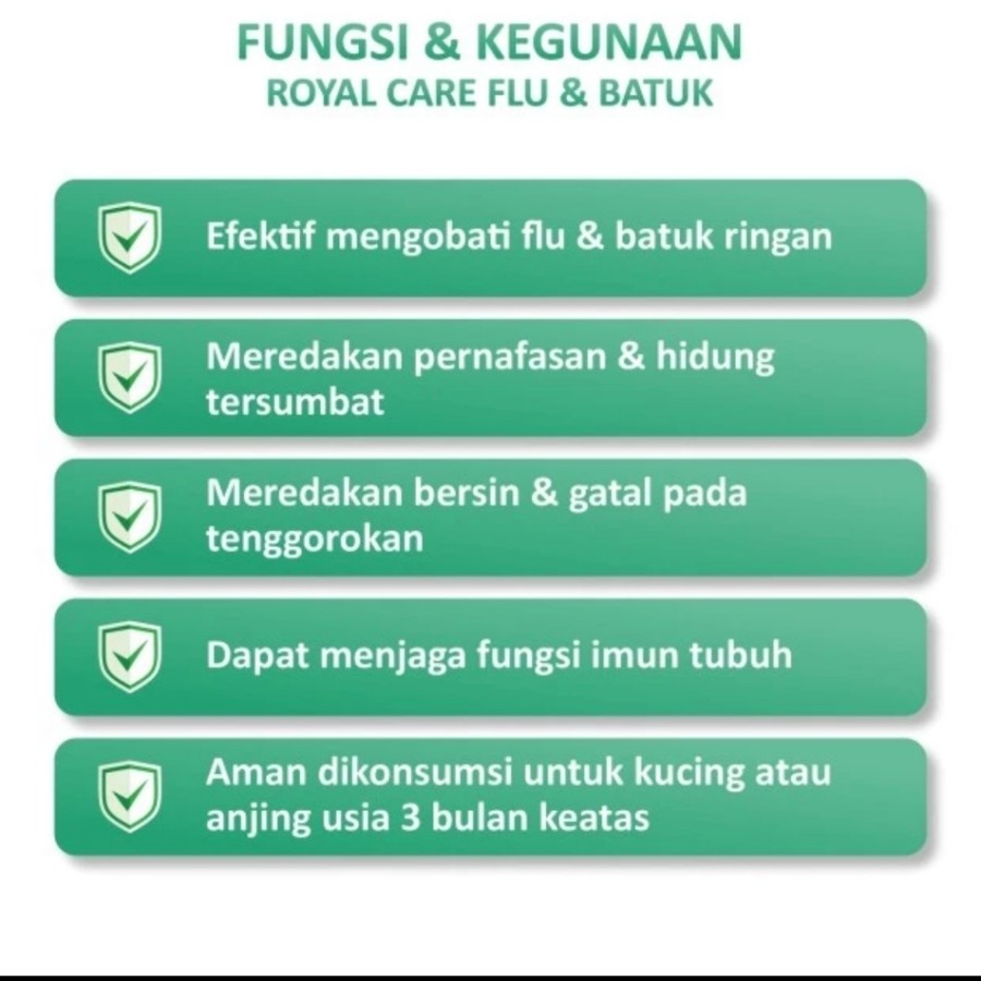 Royal Care Flu &amp; Batuk Dog 10ml - Obat Flu Batuk Anjing