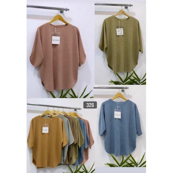 Kuyifei 326//Baju atasan//baju rajut//pakaianwanitasby