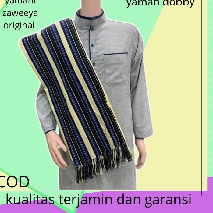 (COD )NEW_PRODUCT SORBAN YAMAN GARIS KOMBINASI RIDA HABIB