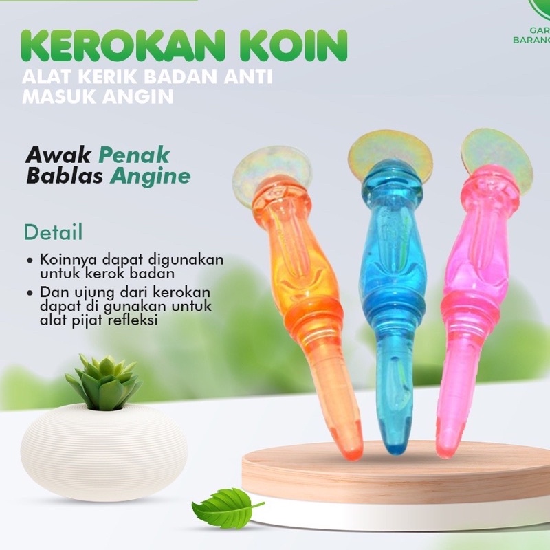 Alat Kerokan Alat Kerikan Koin 2in1 Kerik Masuk Angin