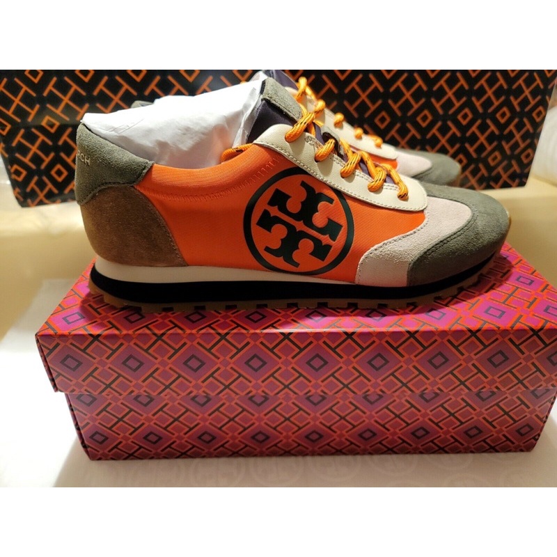 Tory Burch Annie Nylon Runner Green TB 20833