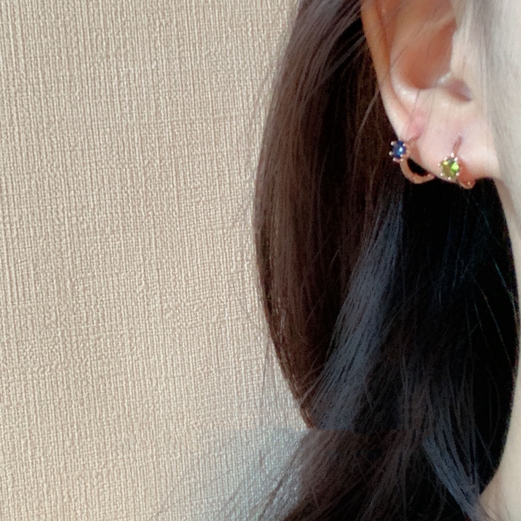 2023anting Hoop Bunga Zircon Warna Baru Korea Untuk Wanita HELLOGIRLJEWELRY