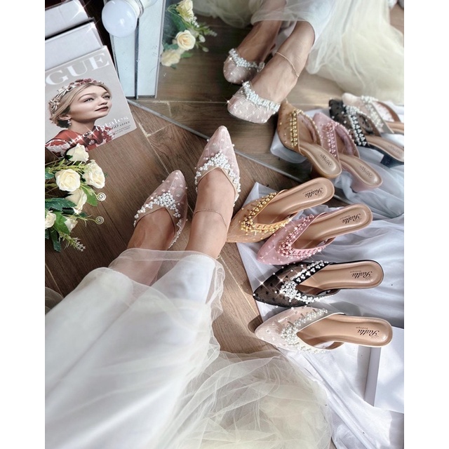 Termurah!!! Bisa COD sendal payet brukat weding best collection/best seller/sendal payet handmade / WEDDING SHOES / SEPATU PENGANTIN / SEPATU TUNANGAN / SEPATU WISUDA