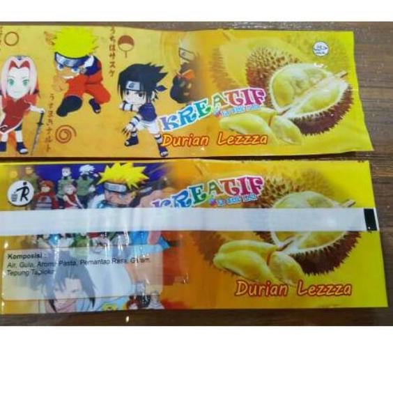 

Bungkus Kemasan Plastik Es Krim Es Loli / Es Stik Kreatif Durian (18x7cm)