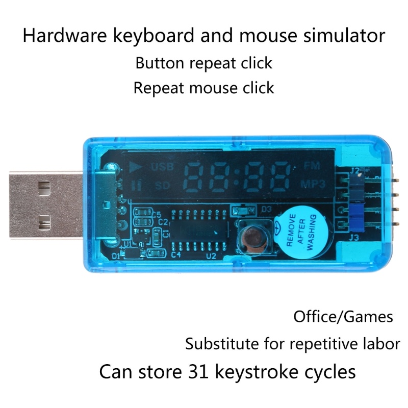 Btsg Ke USB- Simulasi Keyboard Dan Mouse Plug Dan for Play Converter Module