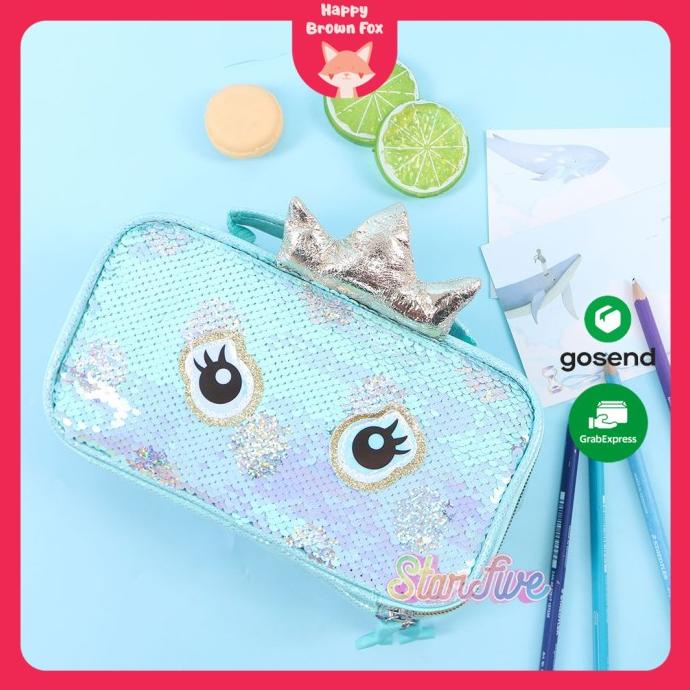 

TEMPAT PENSIL JINJING CARRY ON SEQUIN KOTAK STARFIVE