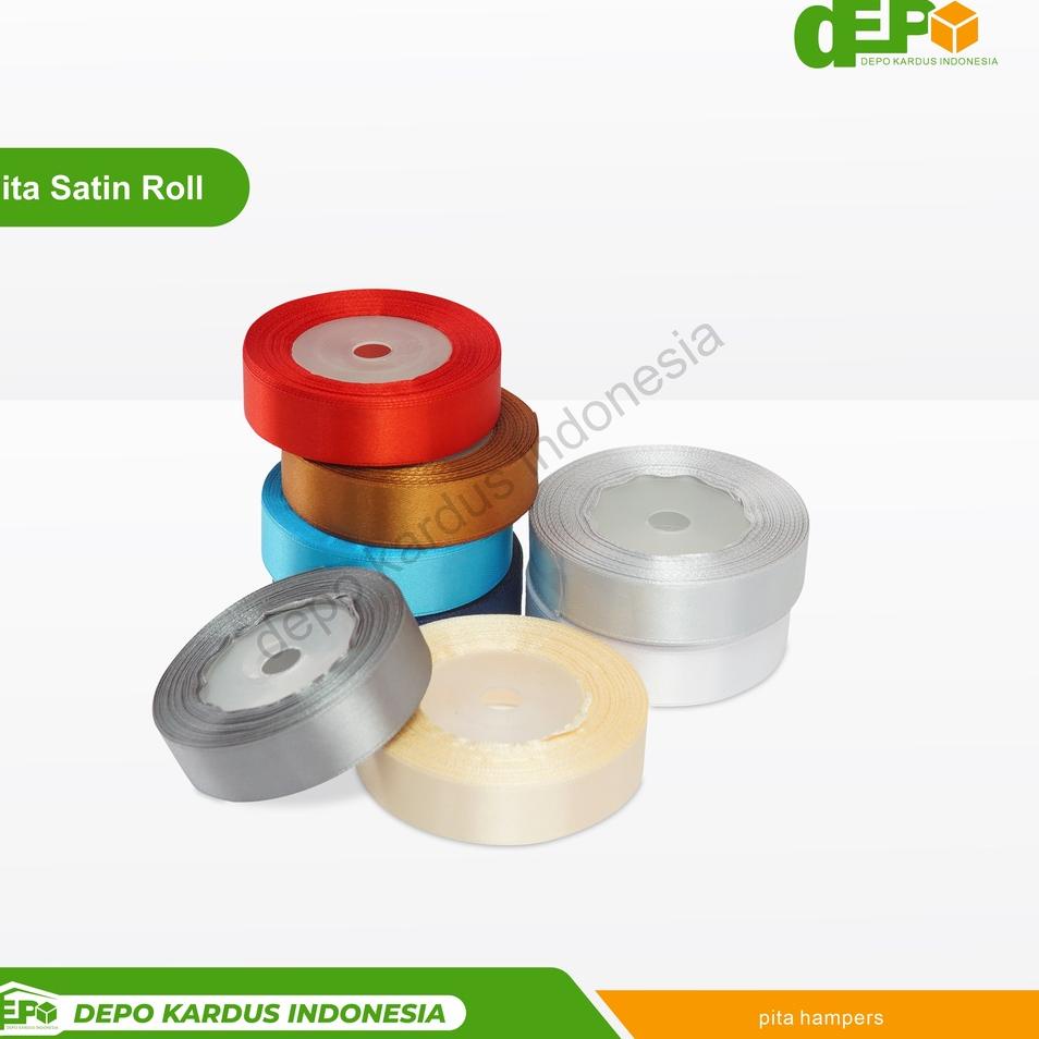 

¢ Depo Pita Satin ( 0,75" / 2 cm ) Per Roll (22 meter/25 yard) pita/pitakado/pitasatin/hampers