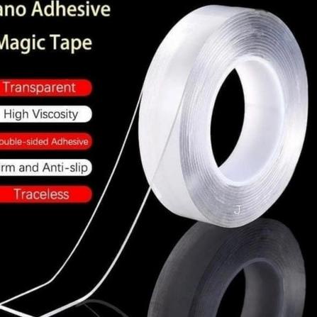 

と Serbagrosirmurah Nano 30mm x 1m Double Tape Bening Tahan Air Acrylic Washable ₴