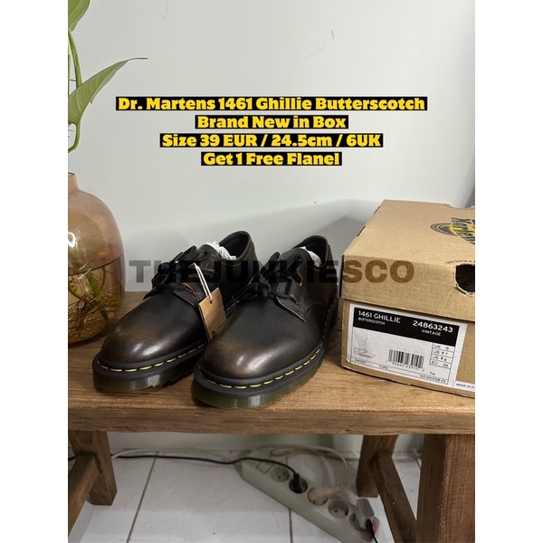 Sepatu Dr. Martens 1461 Ghillie Butterscotch