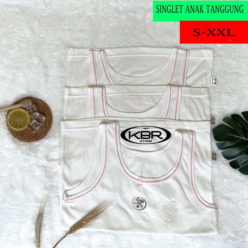 isi 3 isi 6 Tanktop Singlet Anak Perempuan laze Kids Premium  wf store