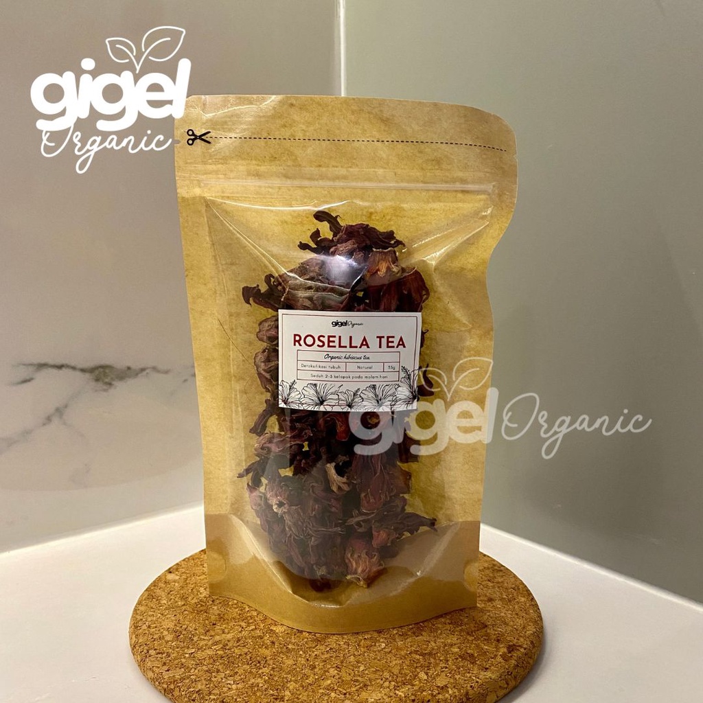 

Dried Rosella Tea Merah 40g, Teh Bunga Rosela Kering Gigel Organic