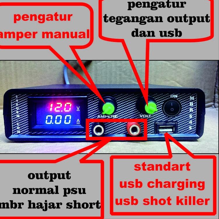 Harga Spesial mbr 12a plus adaptor penghancur  short hp 12v