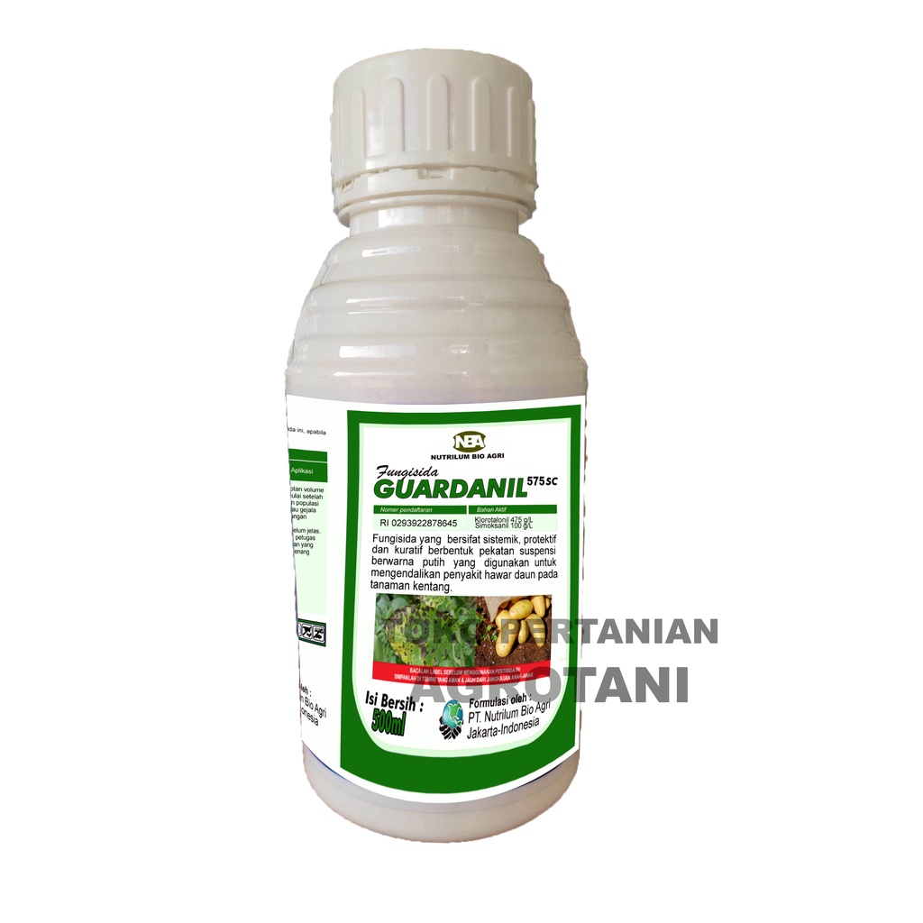 Fungisida Guardanil 525 SC 500ml | Sejenis Fungisida Vindra 425SC | Guardanil Dobel bahan aktif Klor
