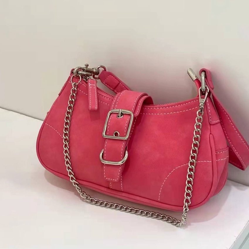 PINK MALL -Tas Ketiak Scrub Vintage Mawar Merah